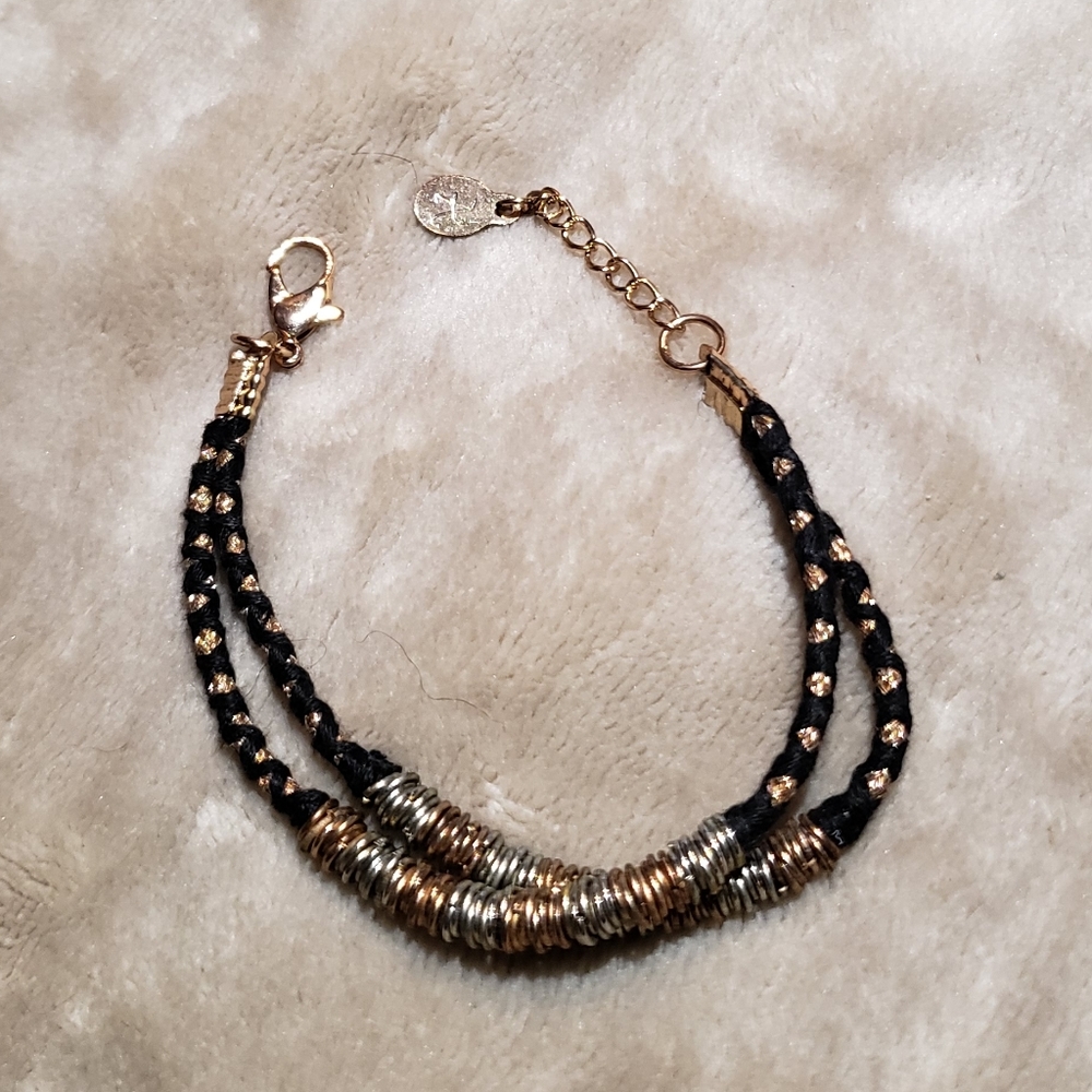 Accessorize mixed material bracelet